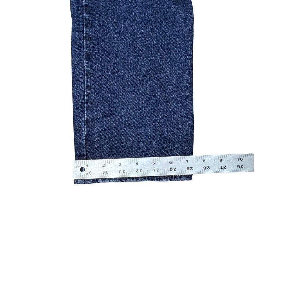 Levi’s Wedgie Straight Jeans Big E Dark Wash Blue Stretch Women’s Size 29 X28 - Picture 10 of 15